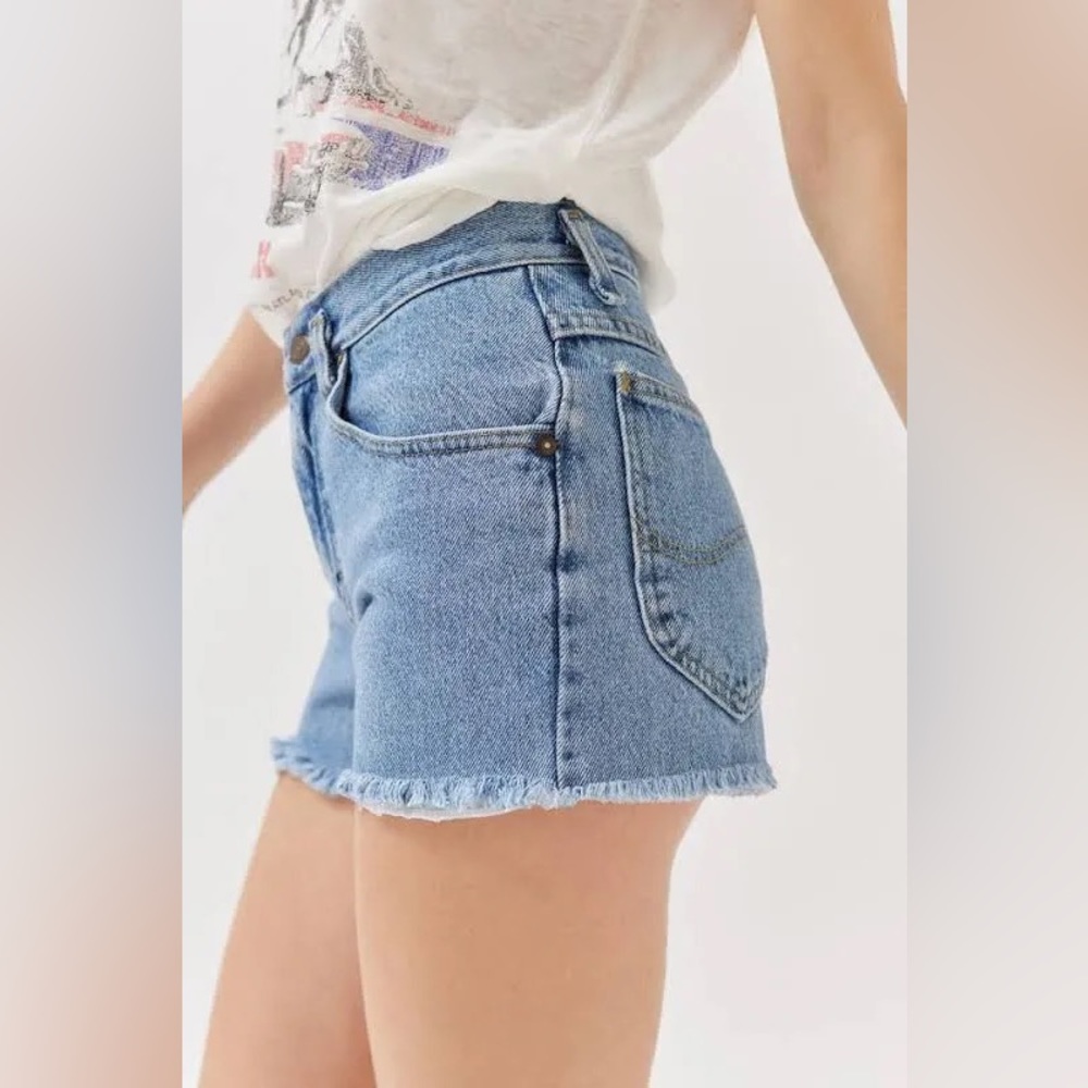 Urban Renewal Remade Lee Denim Mom Short in Blue Women's